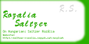rozalia saltzer business card